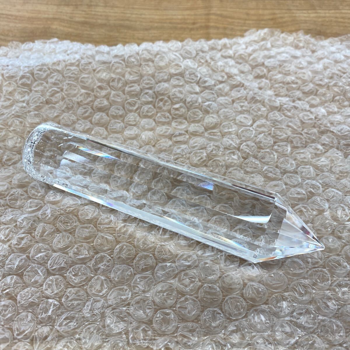 美品 ヴォーゲルクリスタル 水晶 ワンド 13角柱 保管品 498拍卖