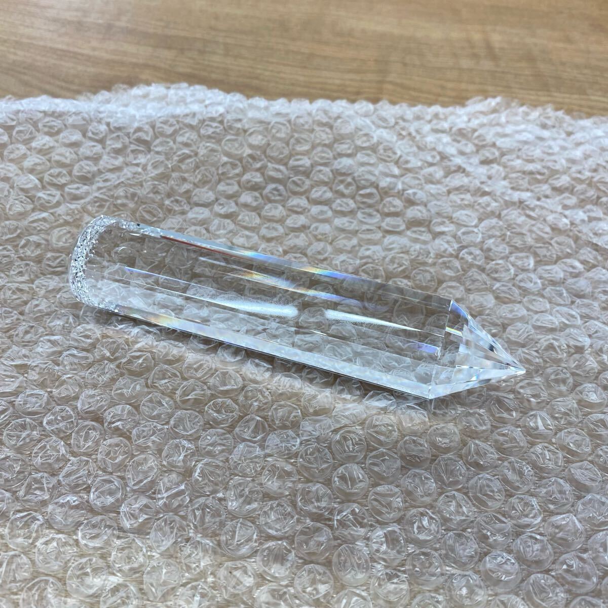 美品 ヴォーゲルクリスタル 水晶 ワンド 13角柱 保管品 497拍卖