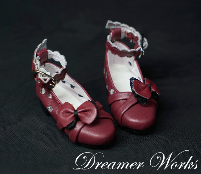 即決! シューズ靴リボンヒール パンプススブーツ エンジニアブーツドールスーパードルフィー おもちゃ ゲームドール靴 シューズ靴21WX018拍卖