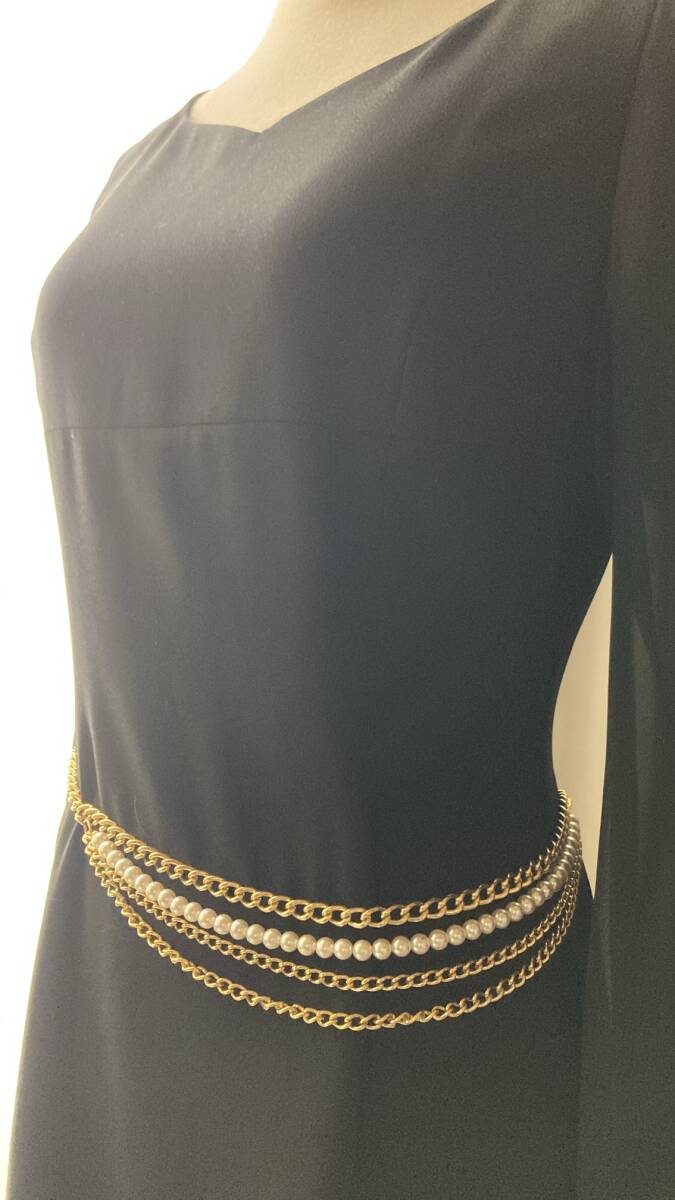チェーンベルト パール ゴールド 美品 Vintage jewelry accessories R0301拍卖