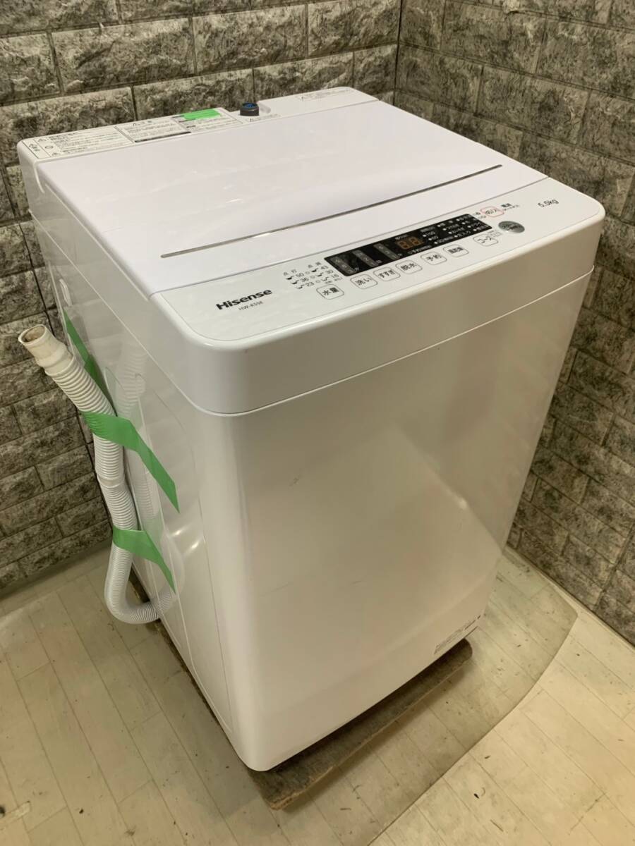 大阪送料無料★3か月保障付き★洗濯機★ハイセンス★5.5kg★2020年★HW-K55E★S-280拍卖
