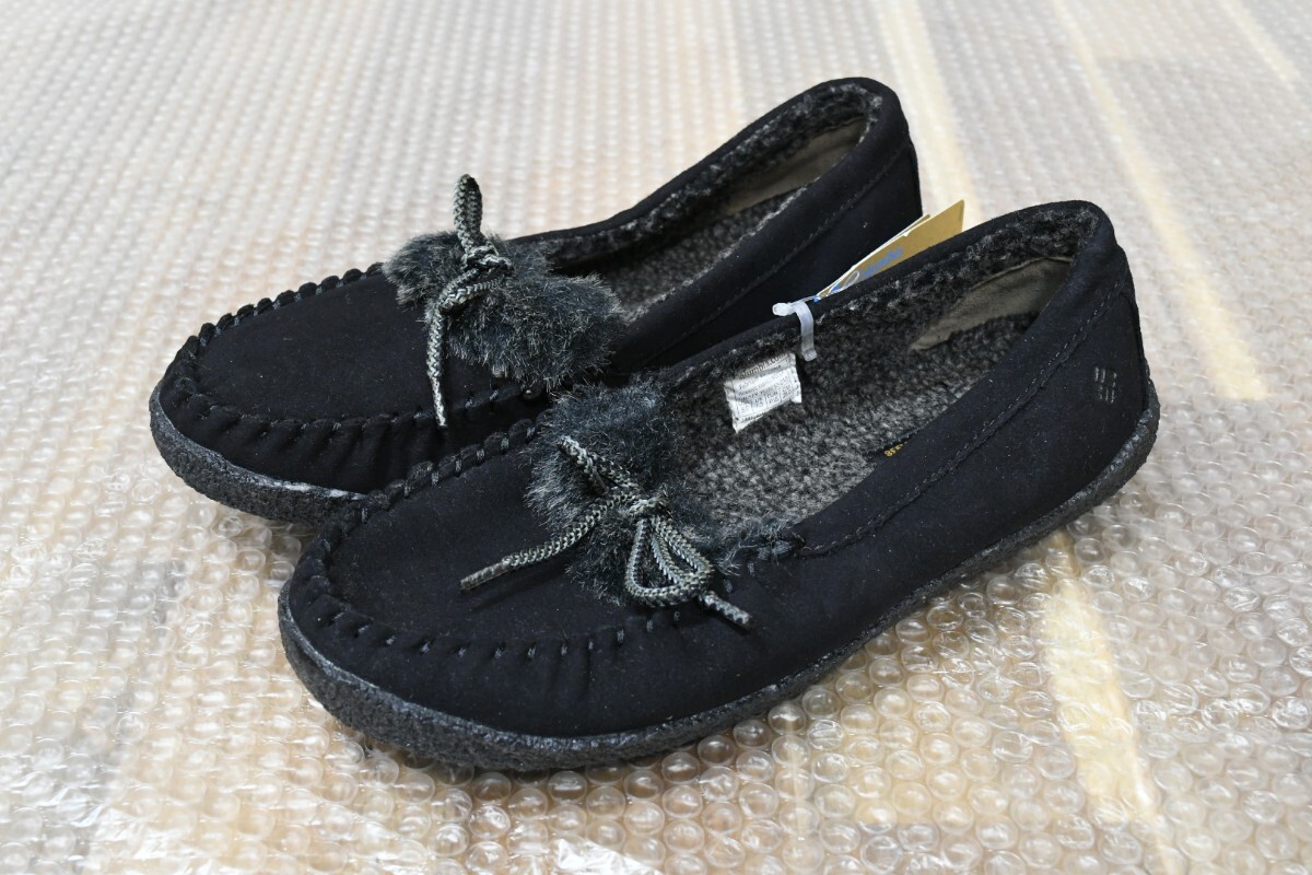 trok1087 新品未使用 コロンビア Colombia YU3630 シューズ 靴 スリッポン 26cm ボア ユニセックス ブラック 黒 拍卖