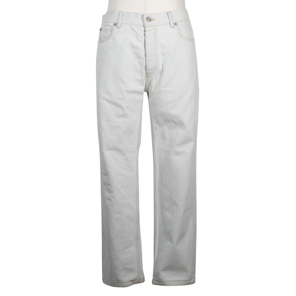 MAISON MARGIELA メゾン マルジェラ ジーンズ ブリーチデニム ボタンフライ デニムパンツ コットン メンズ【I111525130】中古拍卖