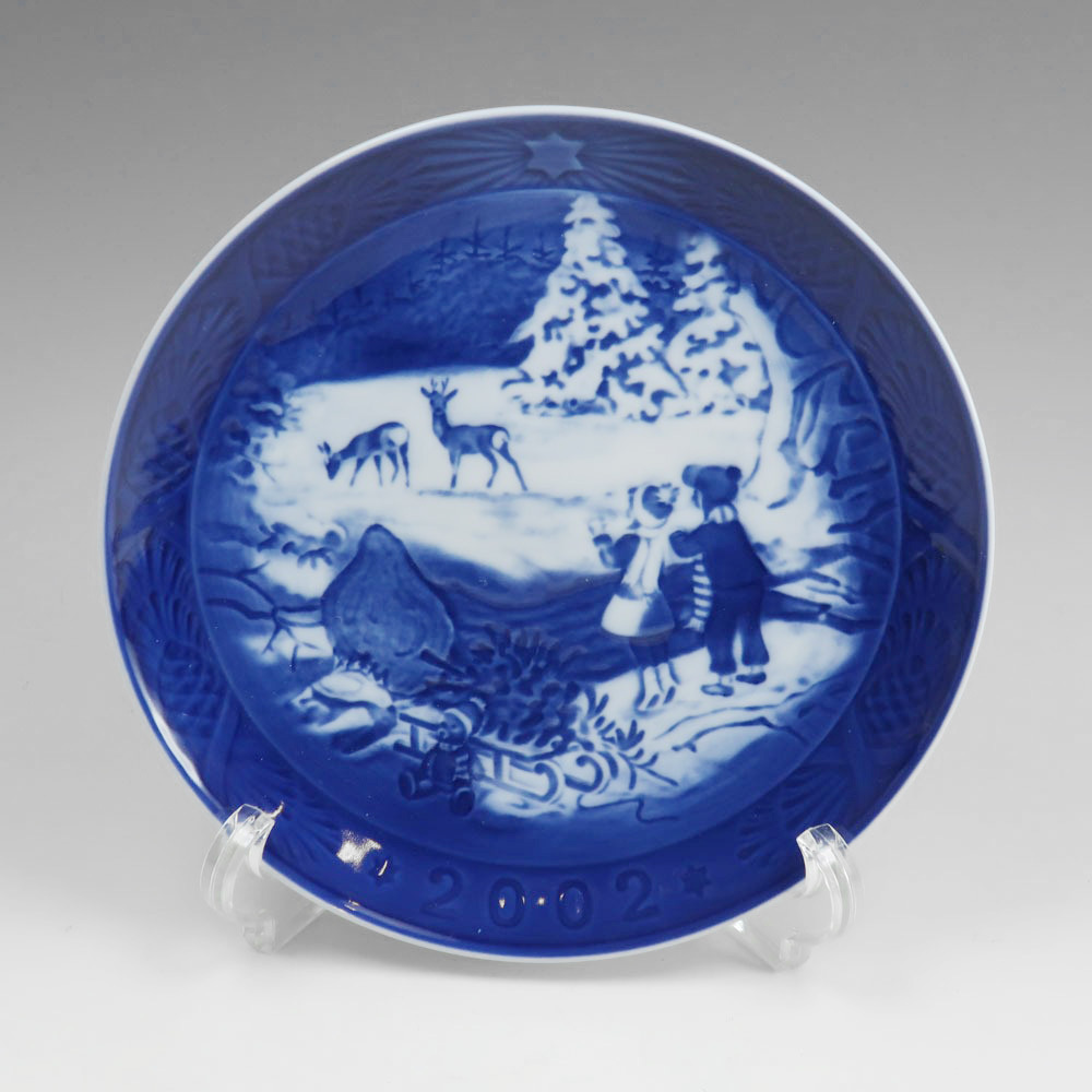 ロイヤルコペンハーゲン 2002年イヤープレート 置物 オブジェ【Y22525002】中古拍卖