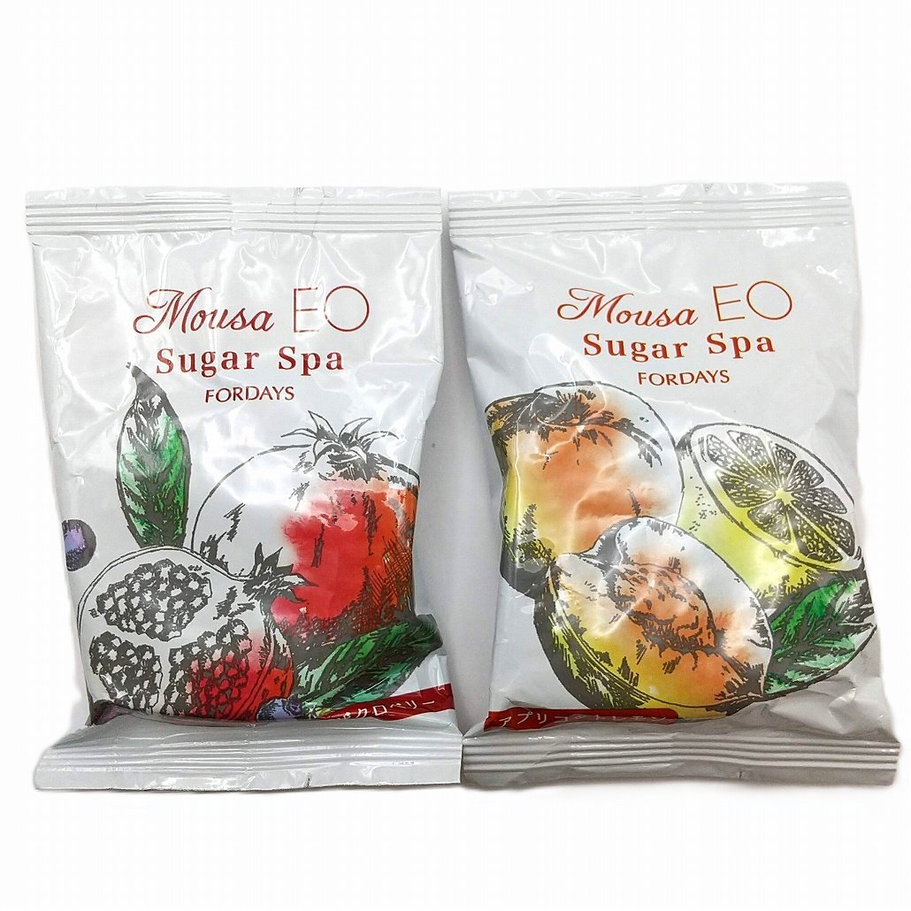 フォーデイズ ムーサ イオ シュガースパ 2個 ザクロベリー アプリコットレモン 浴用化粧料 入浴剤 新品 【ポスト投函便可】拍卖