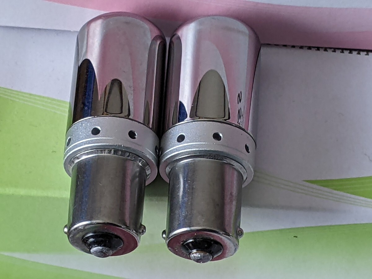12V LEDバルブ ウインカー用 S25-180° アンバー ステルス 2 個セット拍卖