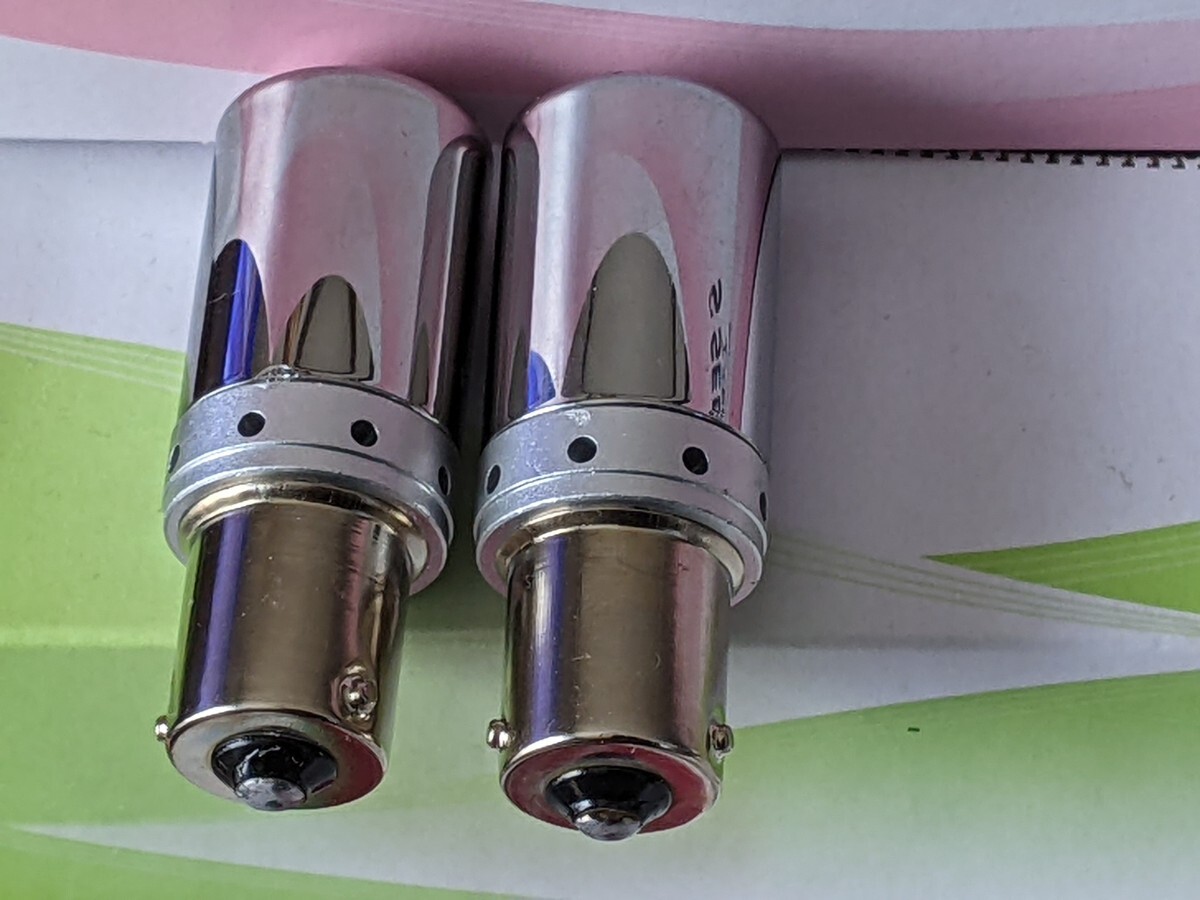 12V LEDバルブ ウインカー用 S25-150° アンバー ステルス 2 個セット拍卖