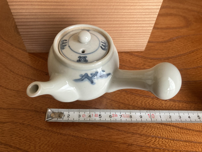 急須 大川内焼 染付急須 三宅文三 1016拍卖