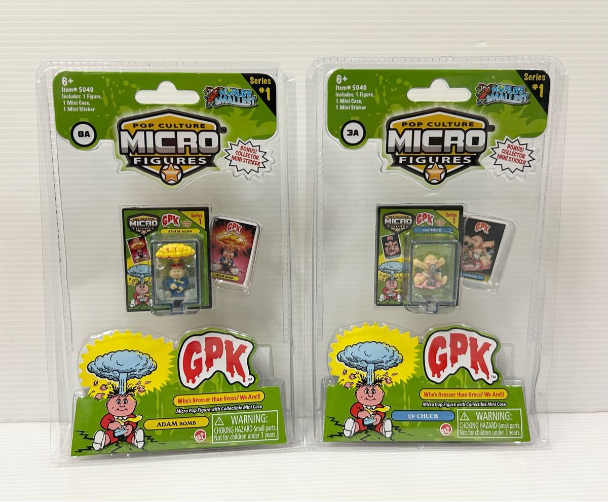 Garbage Pail Kids Bank ガーベッジペイルキッズ アダムボム ミニチュアフィギュア ゴミペール Micro GPK セット拍卖