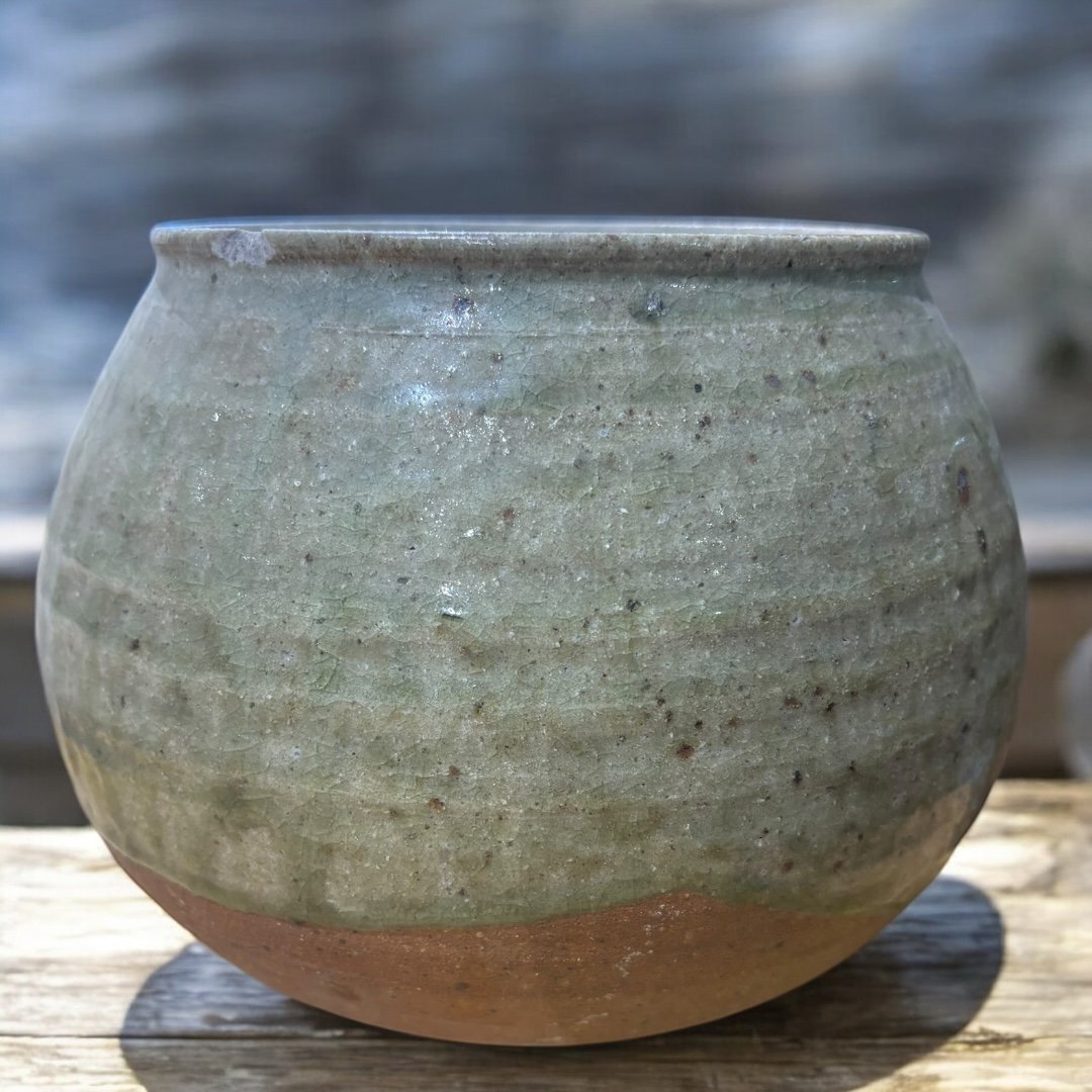 【FU10】昭和レトロ 焼物 壺 ツボ 花器 信楽焼 古道具 アンティーク 骨董 花瓶 置物 陶器拍卖