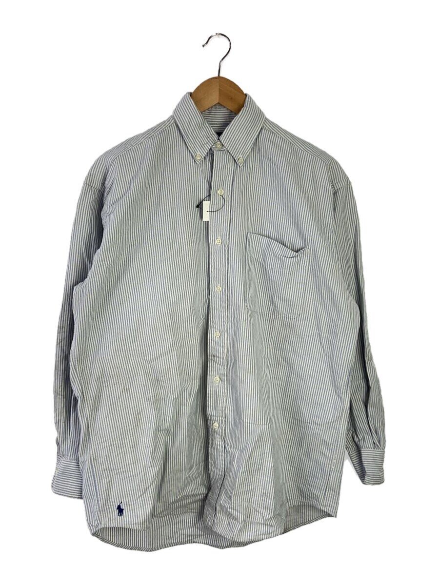 RALPH LAUREN◆長袖シャツ/XS/コットン/ブルー/ストライプ拍卖