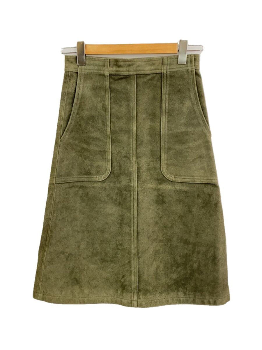 MADISONBLUE◆スカート/1/牛革/KHK/無地/MB161-6008拍卖