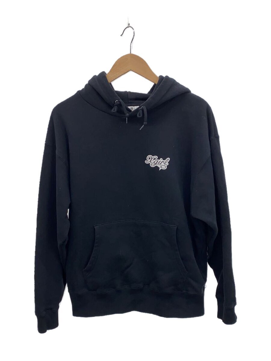 X-girl◆24AW/FACE AND ATARS SWEAT FODIE/S/コットン/BLK/105244012013拍卖