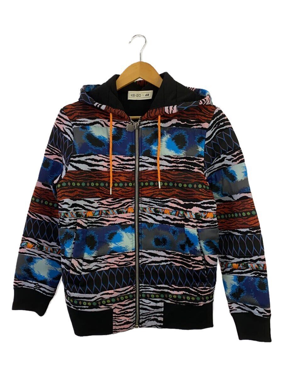 KENZO◆kenzo×H&M/ジップパーカー/XS/ポリエステル/マルチカラー/総柄拍卖
