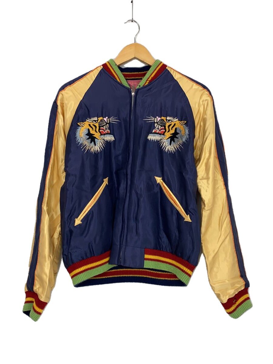 TAILOR 東洋◆リバーシブルサテンスカジャン/M/マルチカラー/笹虎×舞妓/TT12062//拍卖