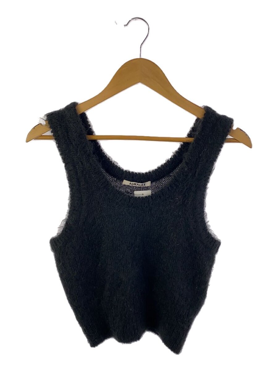 AURALEE◆23AW/BRUSHED SUPER KID MOHAIR KNIT TANK/0/モヘア/グレー/A23AT07KM//拍卖