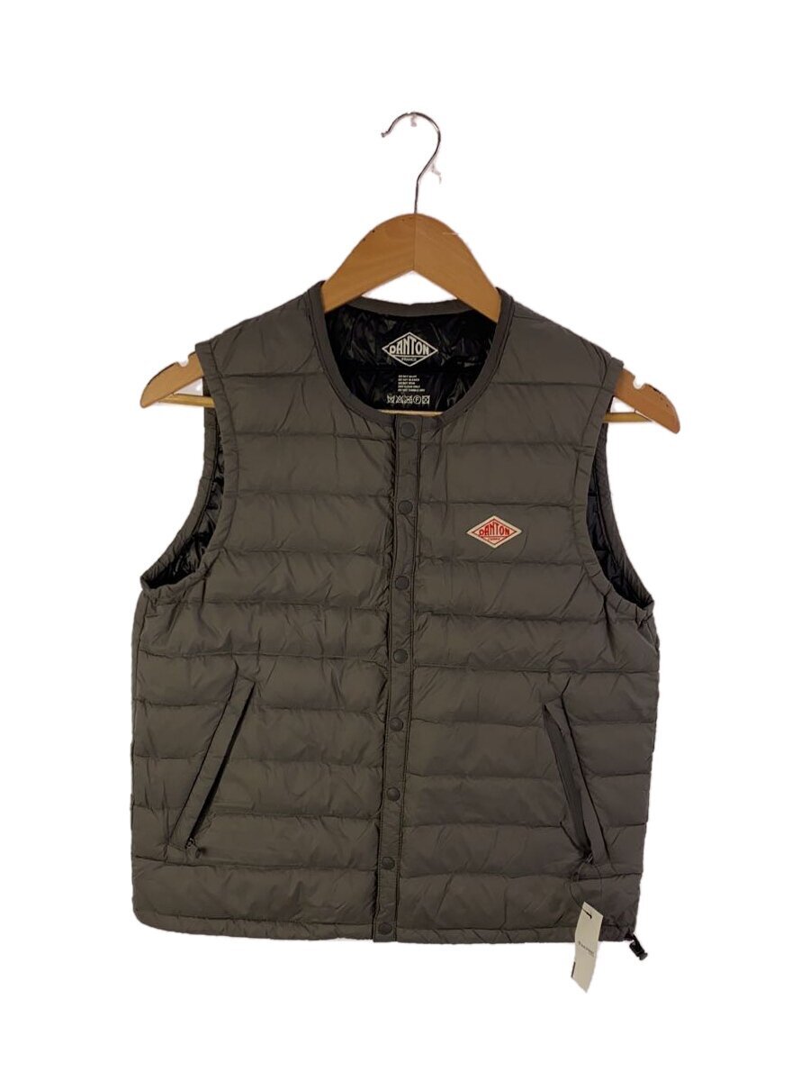 DANTON◆ダウンベスト/34/ナイロン/グレー/無地/JD-8749拍卖