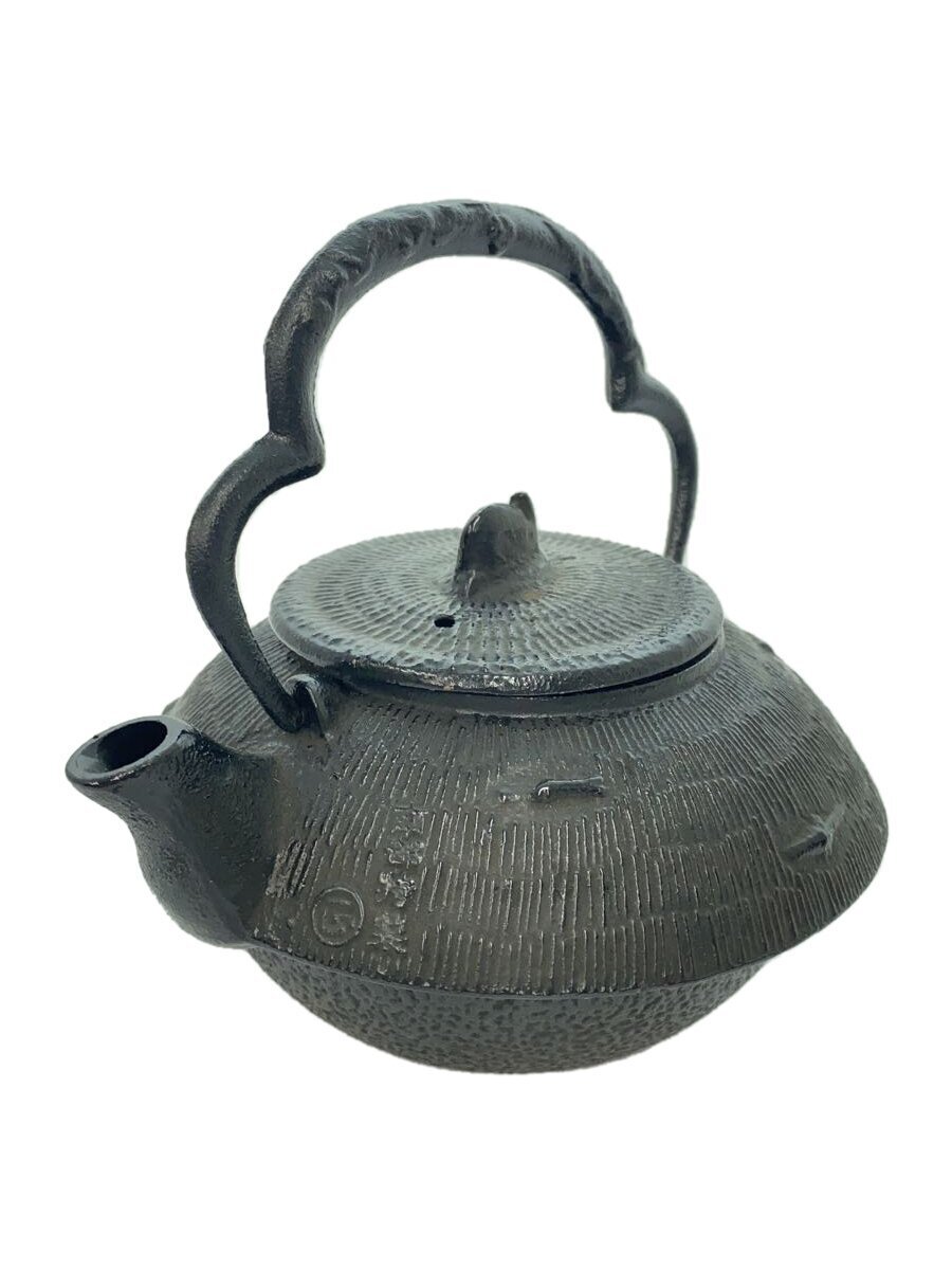 文秀堂/和食器その他/ブラック/南部鉄器/急須/東屋型肌拍卖