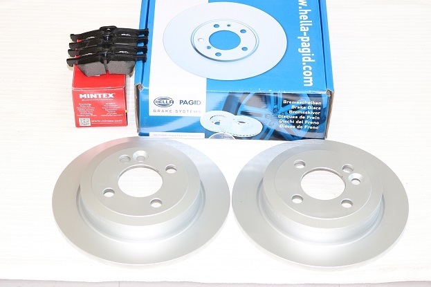 新品 BMW MINI リアパッド リアローターセット 初期型 センサー未使用車両用 R50 52 53 34216762871/34216774987 純正OEM拍卖
