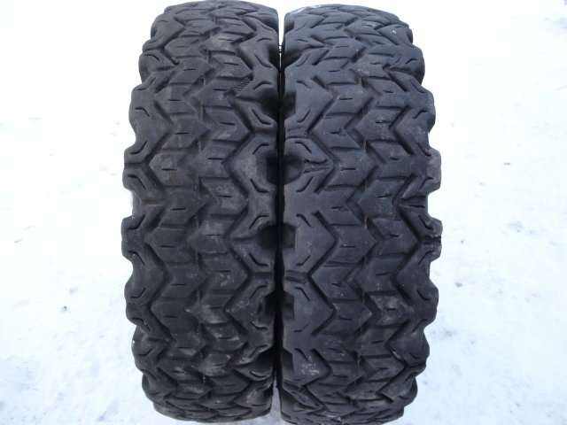 □L439 冬 DUNLOP POWER SNOW 6.50-10 10PR 2本 2023年製 NYLON フォークリフト拍卖