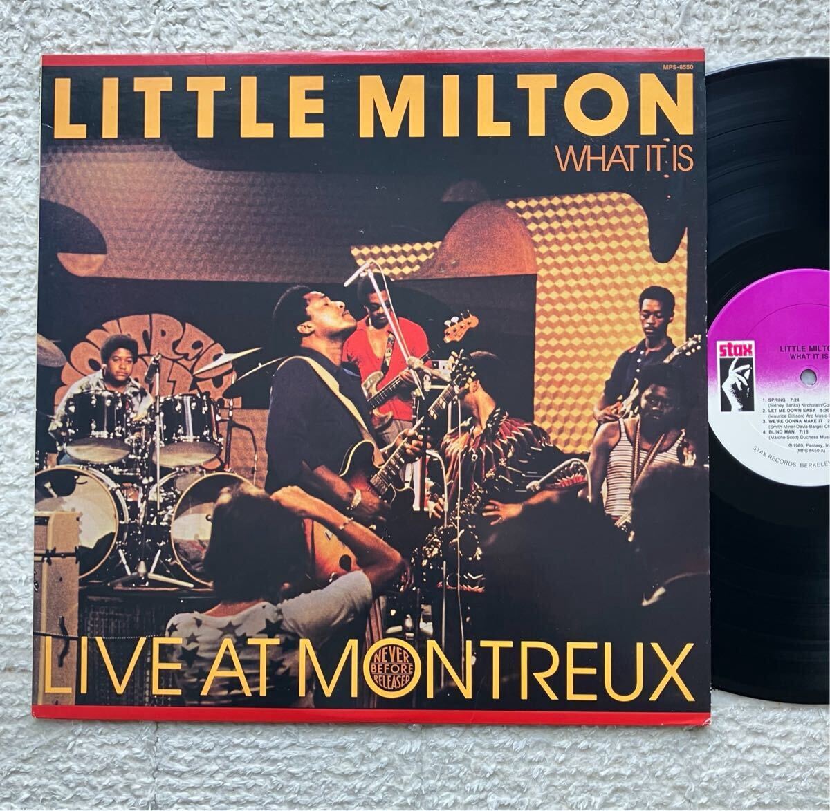 US◆美盤◆LP◆Little Milton(リトル・ミルトン)「What It Is Live At Montreux」◆1989年 Stax MPS-8550◆Funk Soul Blues シカゴブルース拍卖