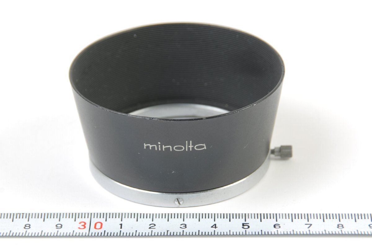 ※ 純正品 フィルター装着径55mm minolta ミノルタ 金属 メタル レンズフード D57KB オートロッコール 58mm 55mm用 1492拍卖