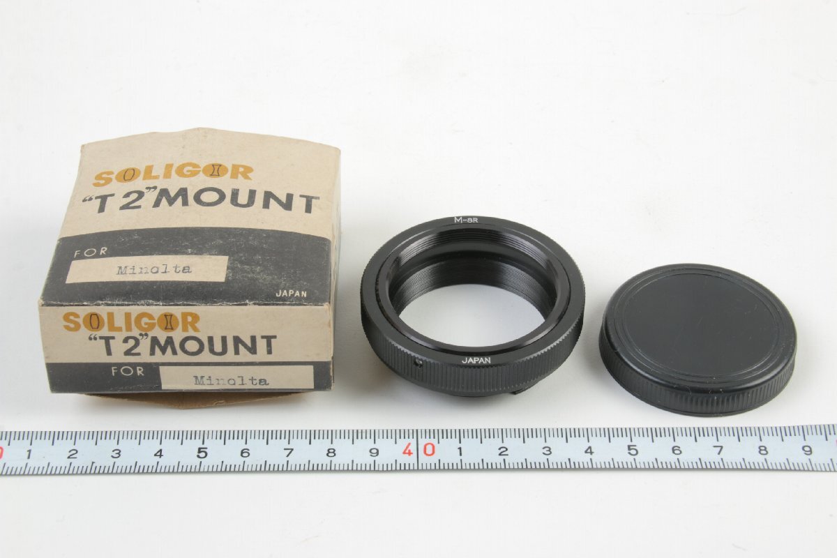 ※ SOLIGOR ソリゴール T-2 マウントアダプター Tマウント Minolta ミノルタ SRマウント用 箱付 1587拍卖