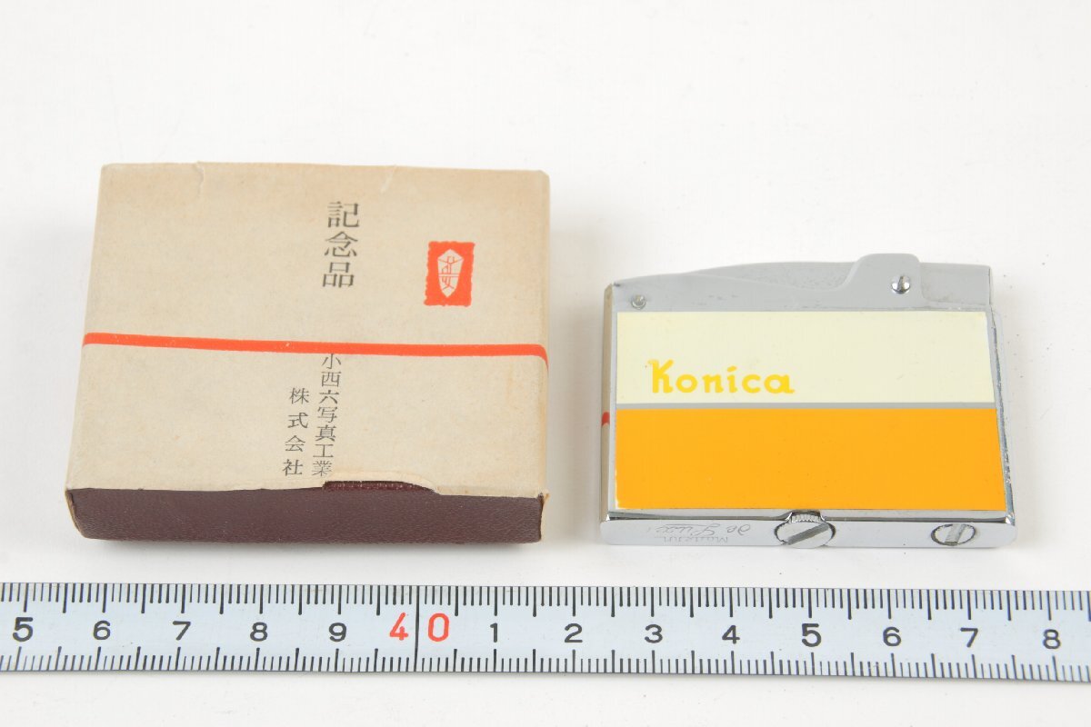 ※ 非売品 新品と思われます 希少 当時物 記念品 Konica コニカ さくらフィルム Modern de Luxe オイルライター 小西六 箱付 15392拍卖