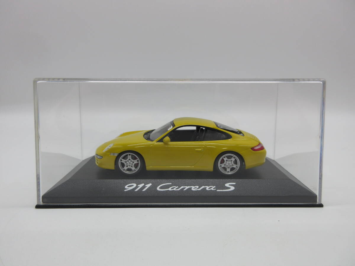 1/43 ディーラー特注品 ポルシェ 911カレラS 997 Porsche 911 Carrera S ミニカー イエロー拍卖