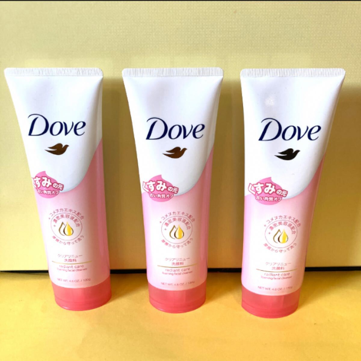 【3本セット】Dove ダヴ クリアリニュー洗顔料 130g ダヴCS洗顔フォームe コメヌカエキス くすみ 角質 毛穴 濃密美容液 ユニリーバ 三個拍卖