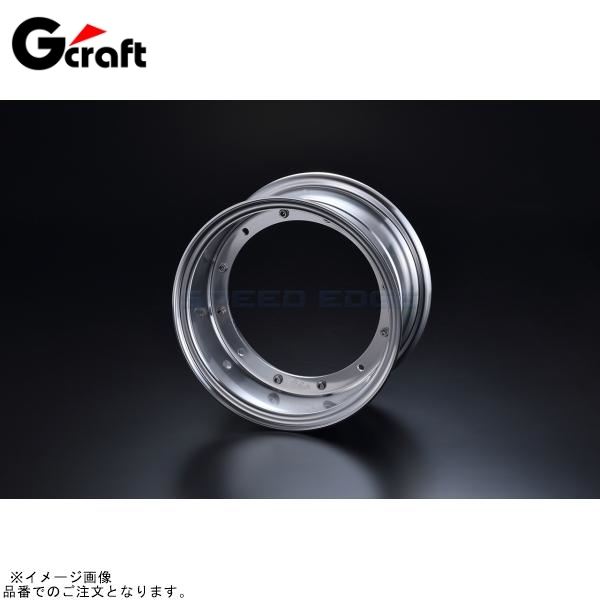 G-craft Gクラフト 39372 10インチ5.5Jワイドホイール R&P/モトラハブ用(1輪分) シルバー拍卖