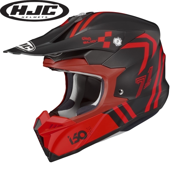 HJC ヘルメット HJH249 i50 ヘックス カラー:BLACK/RED(MC1SF) サイズ:L拍卖
