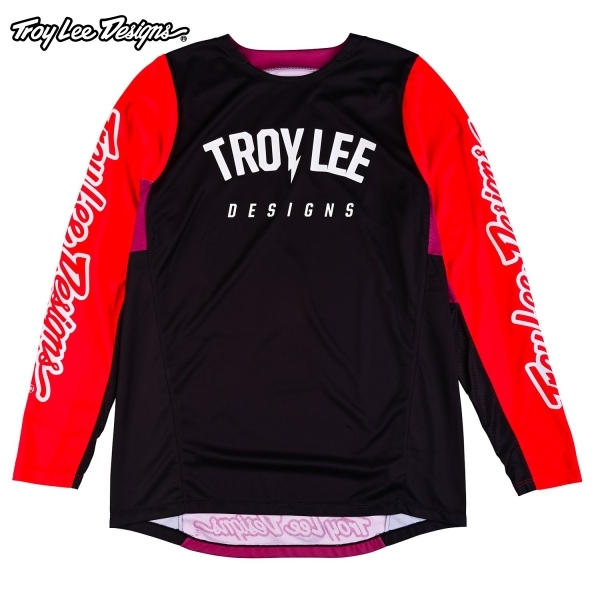 Troy Lee Designs トロイリーデザインズ TDU229 GP PRO ジャージ カラー:BOLTZ BLACK/GLO RED サイズ:S拍卖