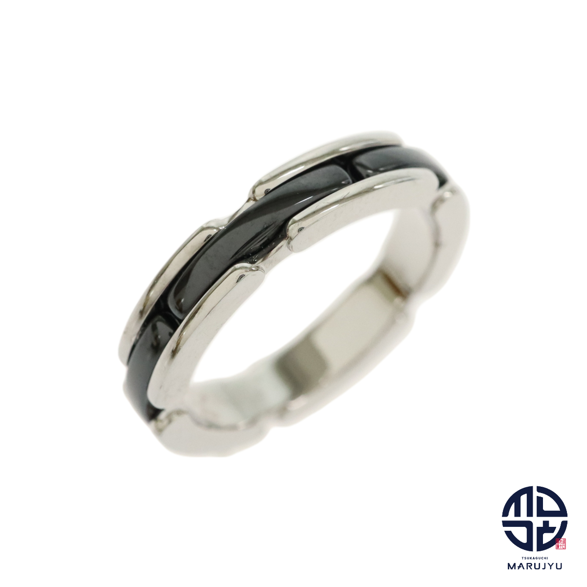 CHANEL シャネル ウルトラコレクション リング スモールモデル ブラックセラミック 黒 J3092 指輪 ジュエリー アクセサリー ブランド #55拍卖