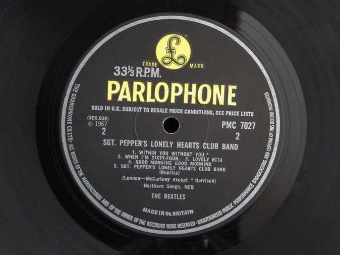 BEATLES★SGT. Pepper's Lonely Hearts Club Band UK Y/B Parlophone mono オリジナル拍卖
