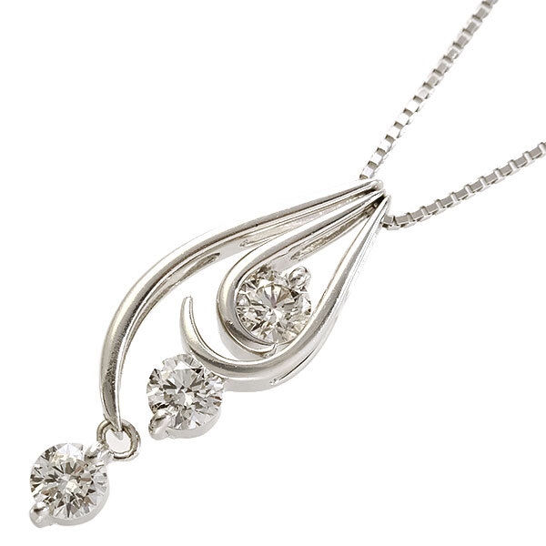 送料無料 本物 ダイヤモンドネックレス 3WAYネックレス ダイヤ0.50ct レディースペンダント おしゃれ 上品 キラキラ拍卖