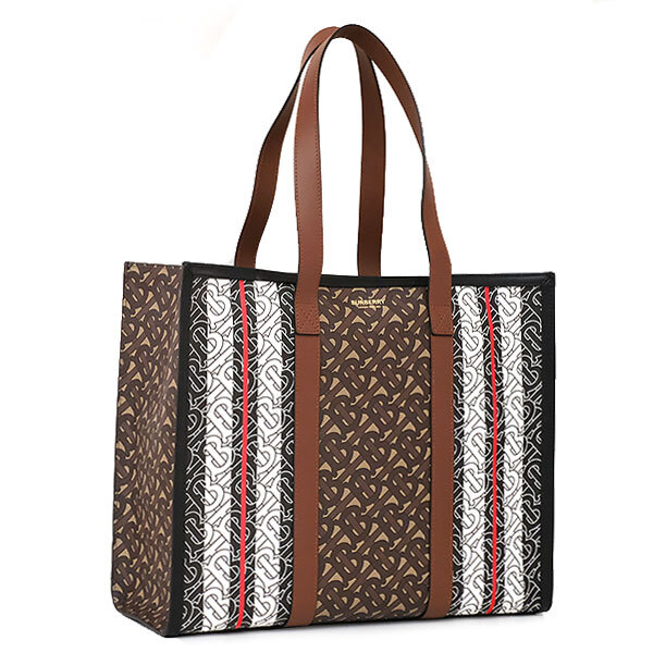 送料無料 本物 新品 BURBERRY バーバリー モノグラムストライプ ブックトートバック 8019383 メンズ レディース おしゃれ拍卖