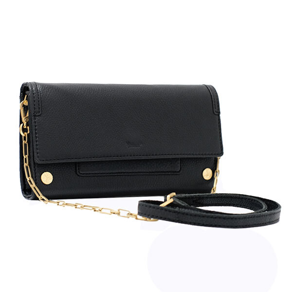 送料無料 本物 極美品 Hammitt ハミット チェーンショルダーバック ブラック カーフレザー ミニバック おしゃれ 可愛い拍卖