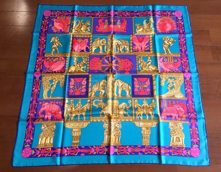 ★90sエルメス スカーフ【TORANA】塔門 ヴィンテージ拍卖