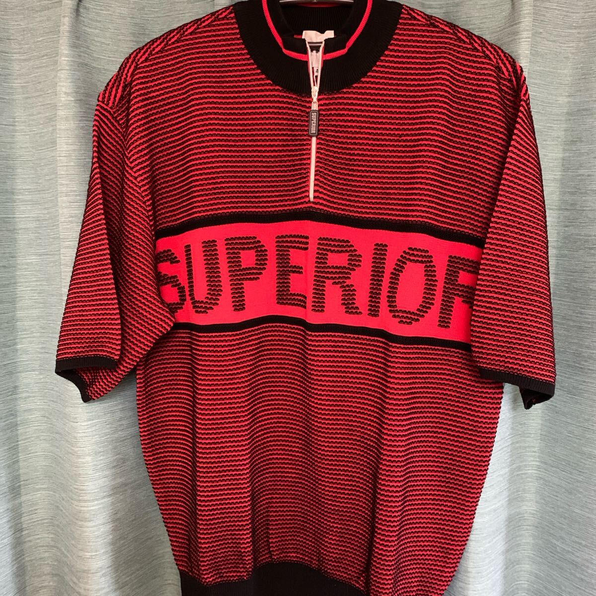 SUPERIOR ハーフジップ サイズM 赤拍卖