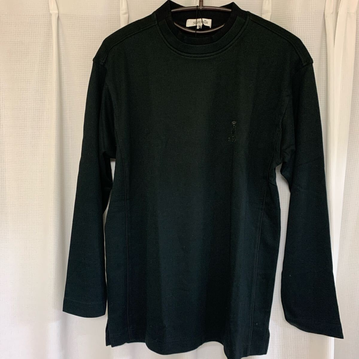 SUPERIOR 長袖 Tシャツ ロンT ブラック 黒 長袖Tシャツ サイズM拍卖