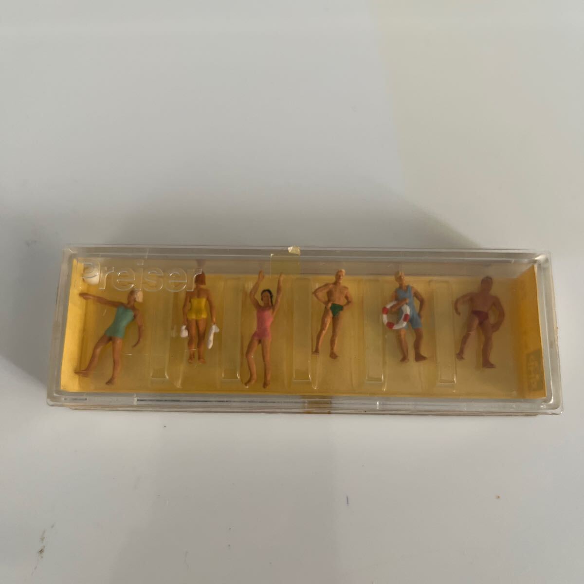 ■PREISER プライザー 70 現10070 海水浴 水着?  HOサイズ 情景 背景 フィギュア 塗装済み拍卖