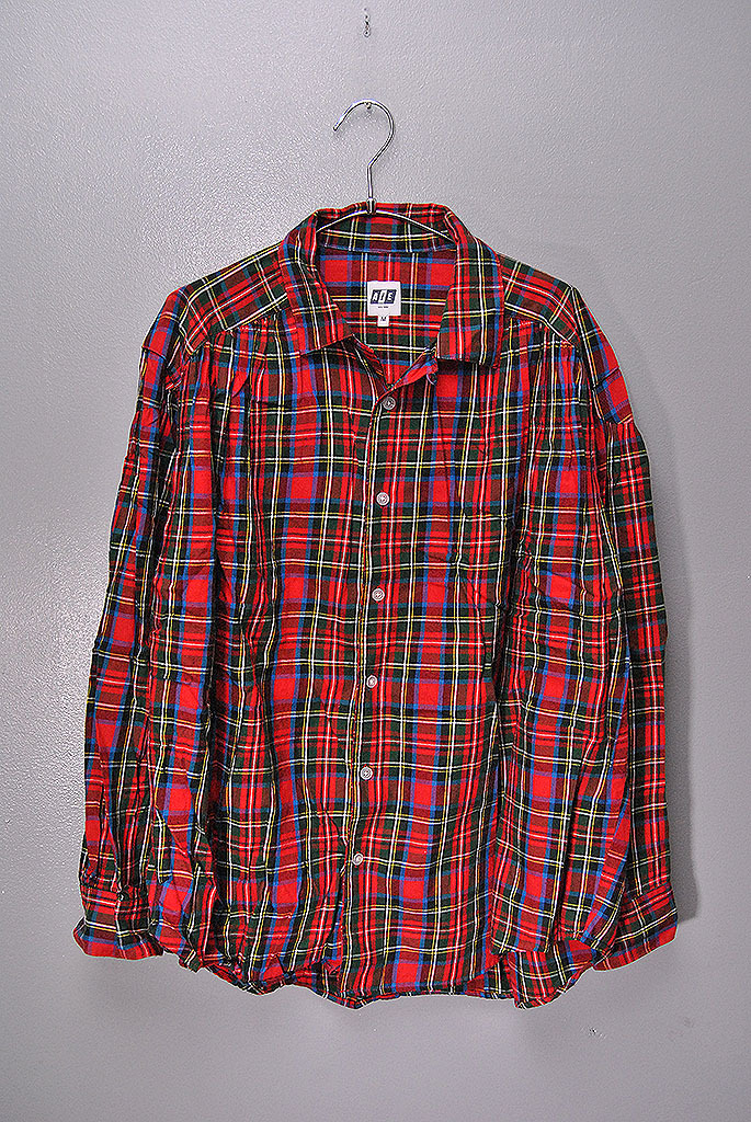 AiE Painter Shirt エーアイイー ペインターシャツ レッド チェック M拍卖