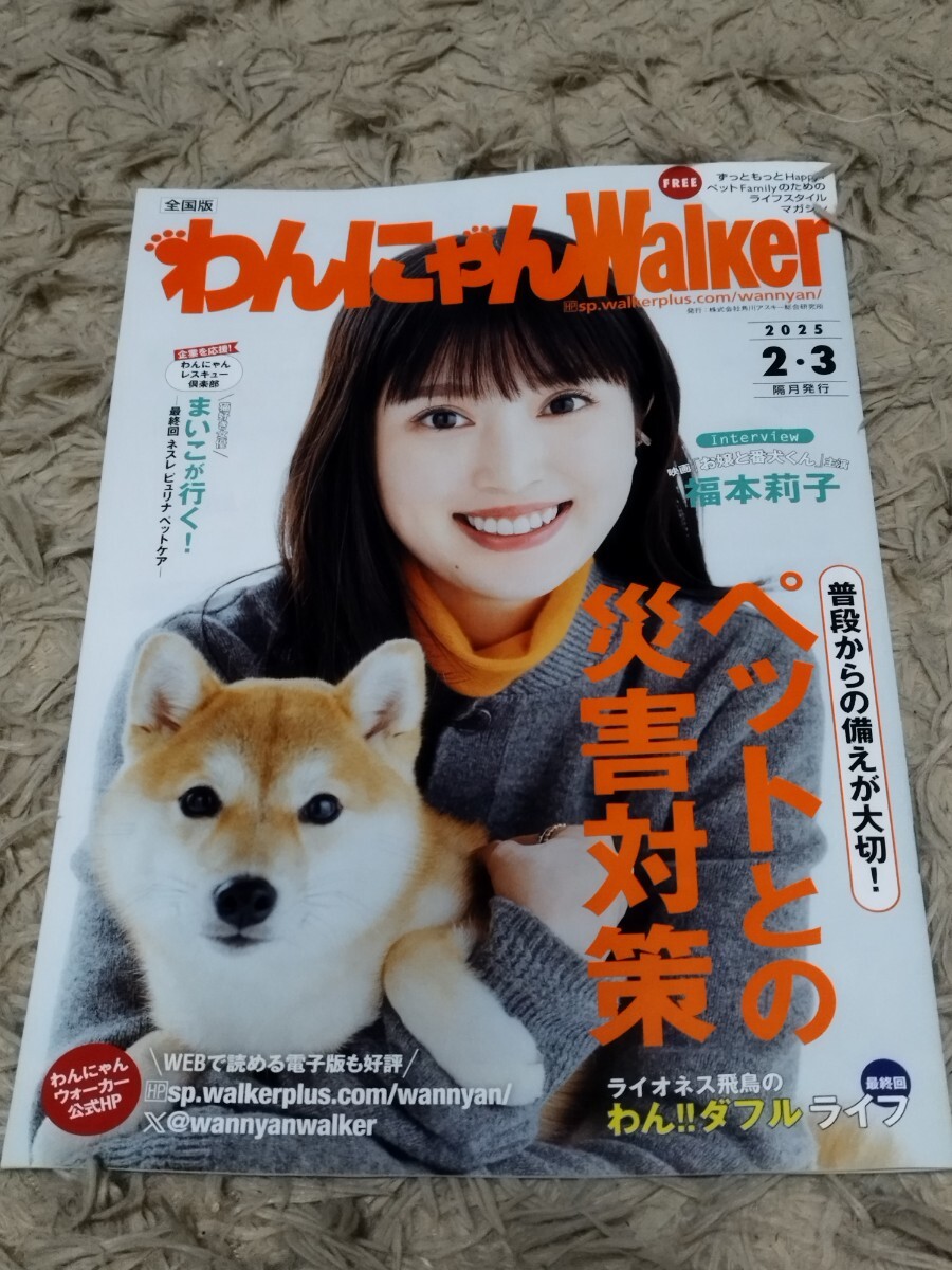 わんにゃんWalker 2025年2.3月 福本莉子拍卖