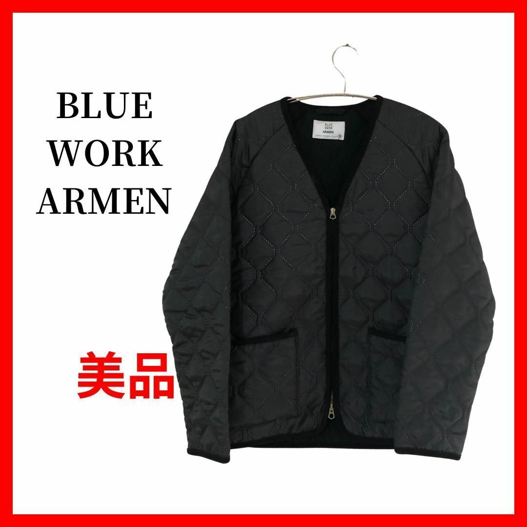 ブルーワーク×アーメン キルティングジャケット 冬 B1419拍卖