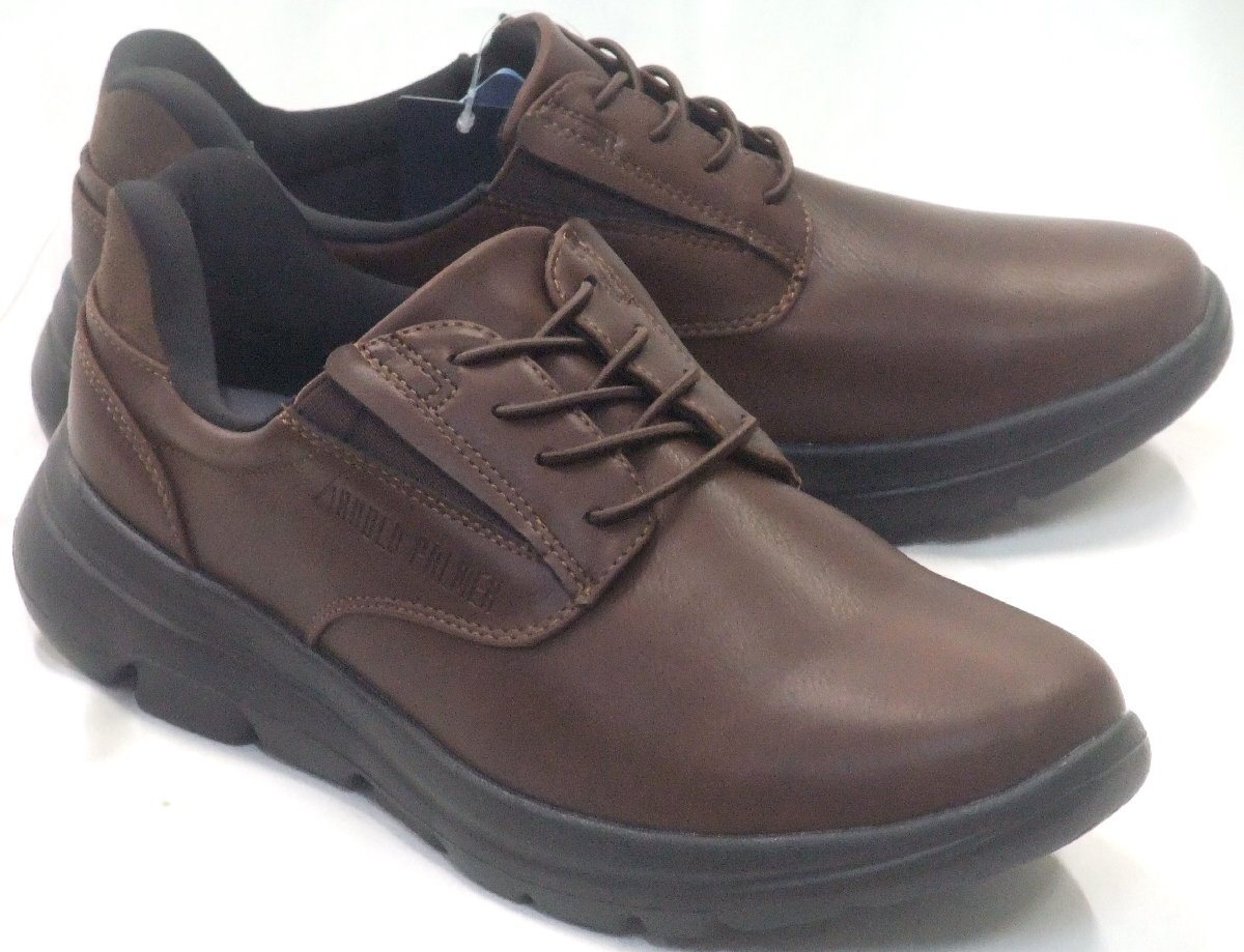 送料無料 アーノルドパーマー AP0061 スライドフィット カジュアルシューズ 濃茶 28.0cm 3E ハンズフリー スリッポン ビジネス 紳士靴拍卖