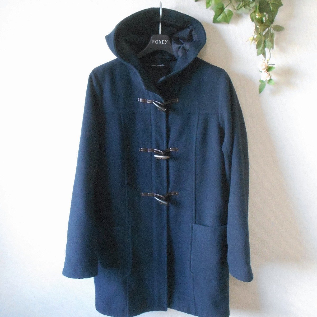 ポンポネット ジュニア pom ponette junior LL165cm ダッフル コート 子供服 ジュニア 女の子 ガール 紺拍卖