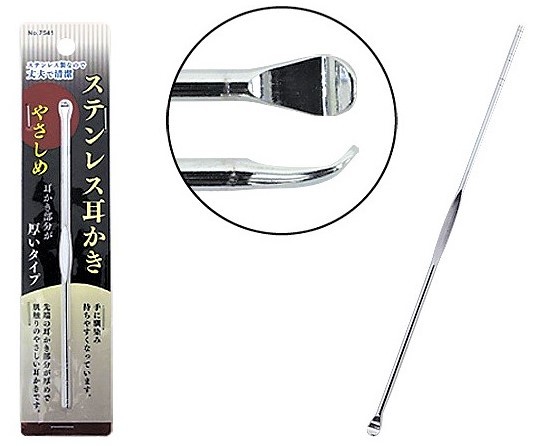即決【 やさしめ ステンレス 耳かき 】 厚めで肌触りのやさしい 丈夫 清潔拍卖