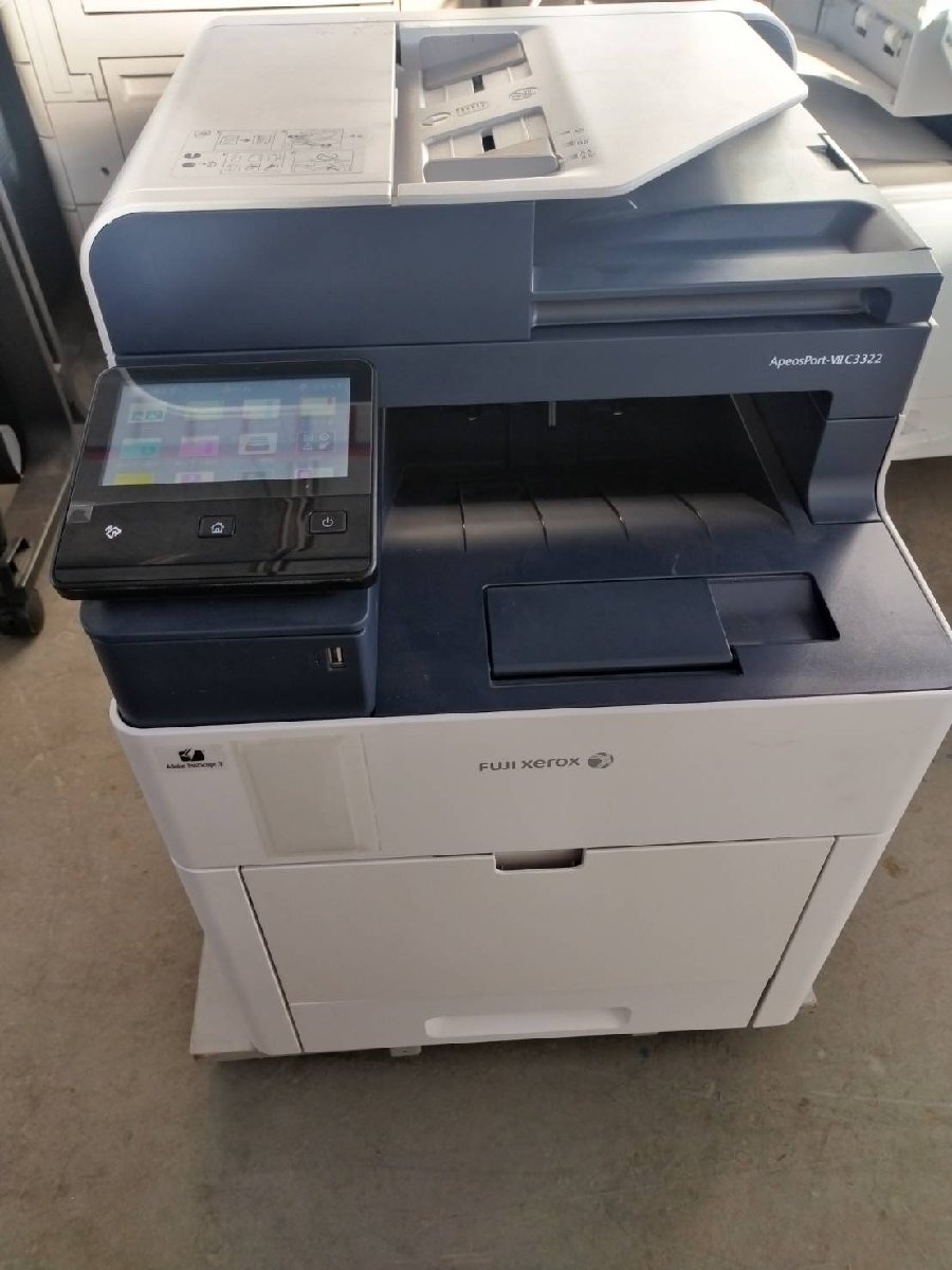 TR7◆印字20475枚 富士ゼロックス ApeosPort-VII C3322 A4カラー複合機 C/F/S/P/両面/1段【E0106M11BH】拍卖