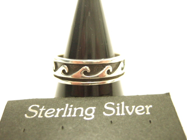 横浜最新 925SILVER 銀リング波♪サイズ16~25.5号 5~6.5g 巾7ミリ 送料無料ξgRξ ξA85s拍卖